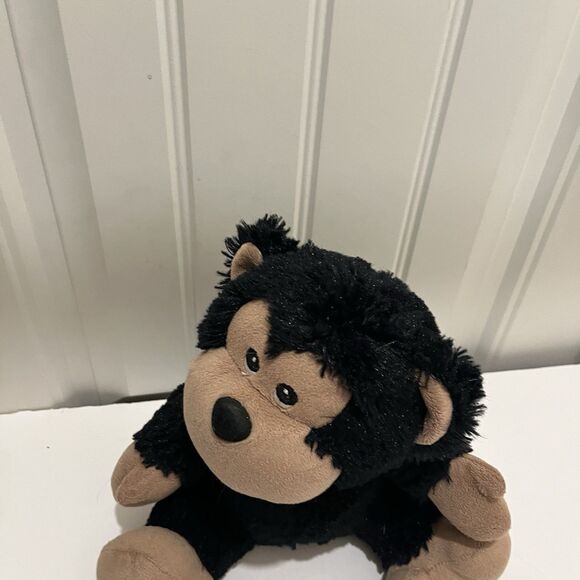 Anico International Monkey Plush Stuffed Animal Head Sideways Black Brown 9" - Picture 3 of 9